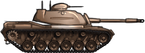 Sideview of M48A2 Patton